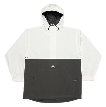 Autumn Cascade Anorak Jacket in White Grey 2024