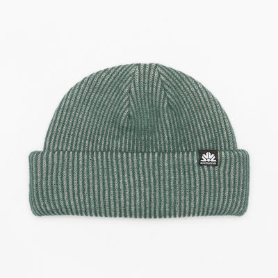Autumn Cord Double Roll Beanie in Work Green 2024 - M I L O S P O R T