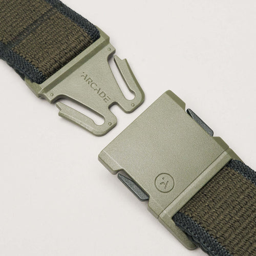 Arcade Carto Slim Belt in Ivy Green and Jalapeno - M I L O S P O R T
