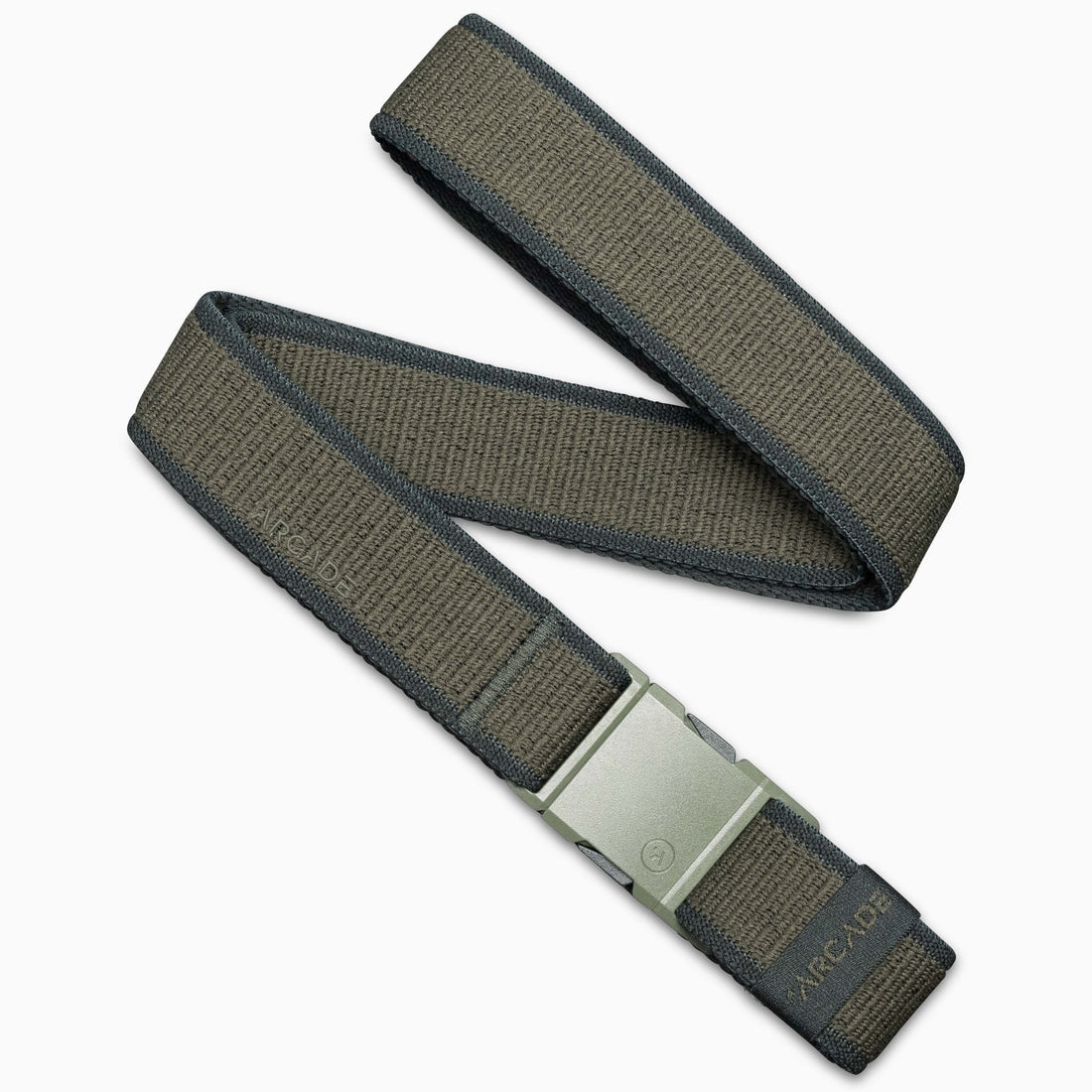 Arcade Carto Slim Belt in Ivy Green and Jalapeno - M I L O S P O R T