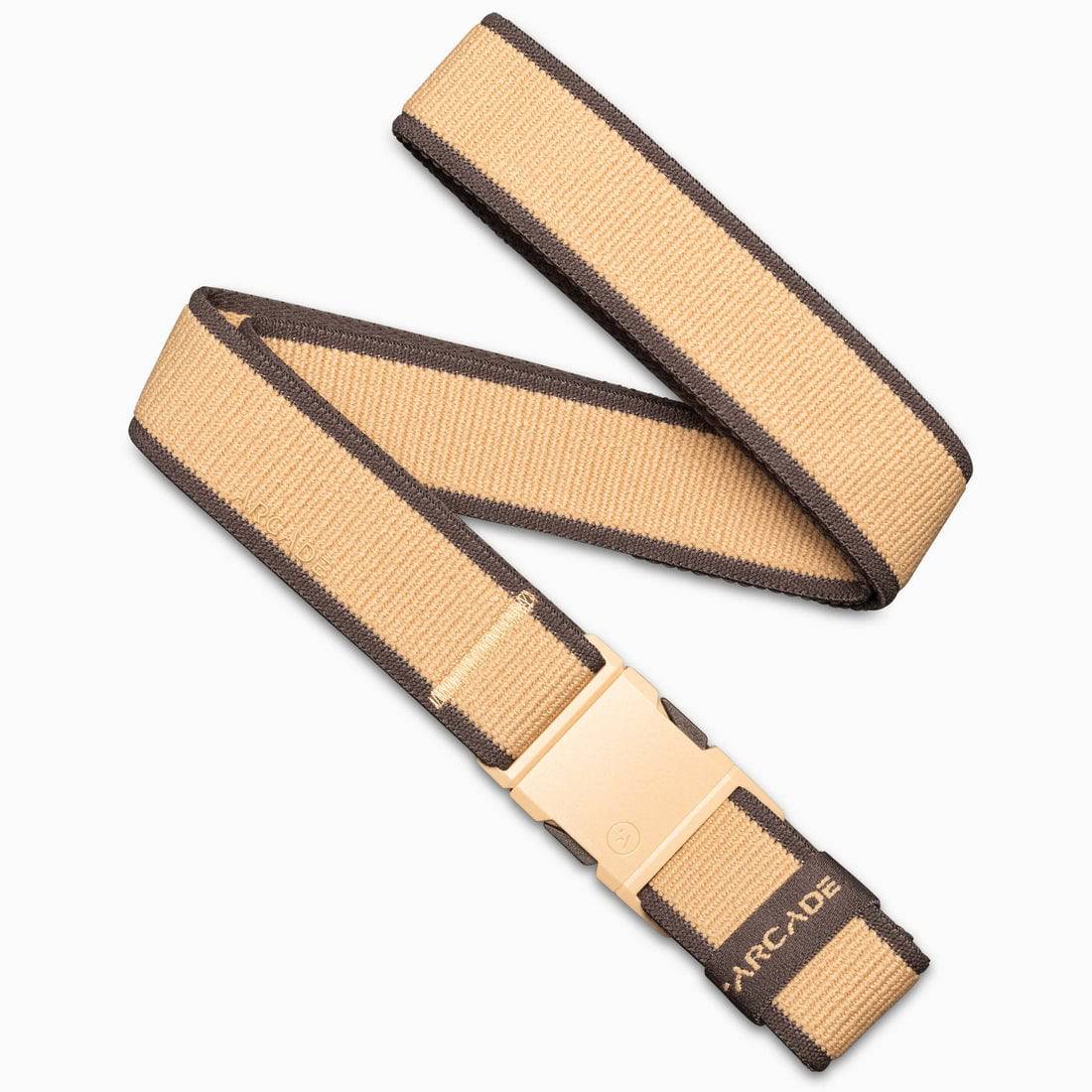 Arcade Carto Slim Belt in Sand and Medium Brown - M I L O S P O R T