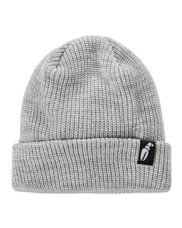 Crab Grab Claw Label Beanie in Heather Grey 2024