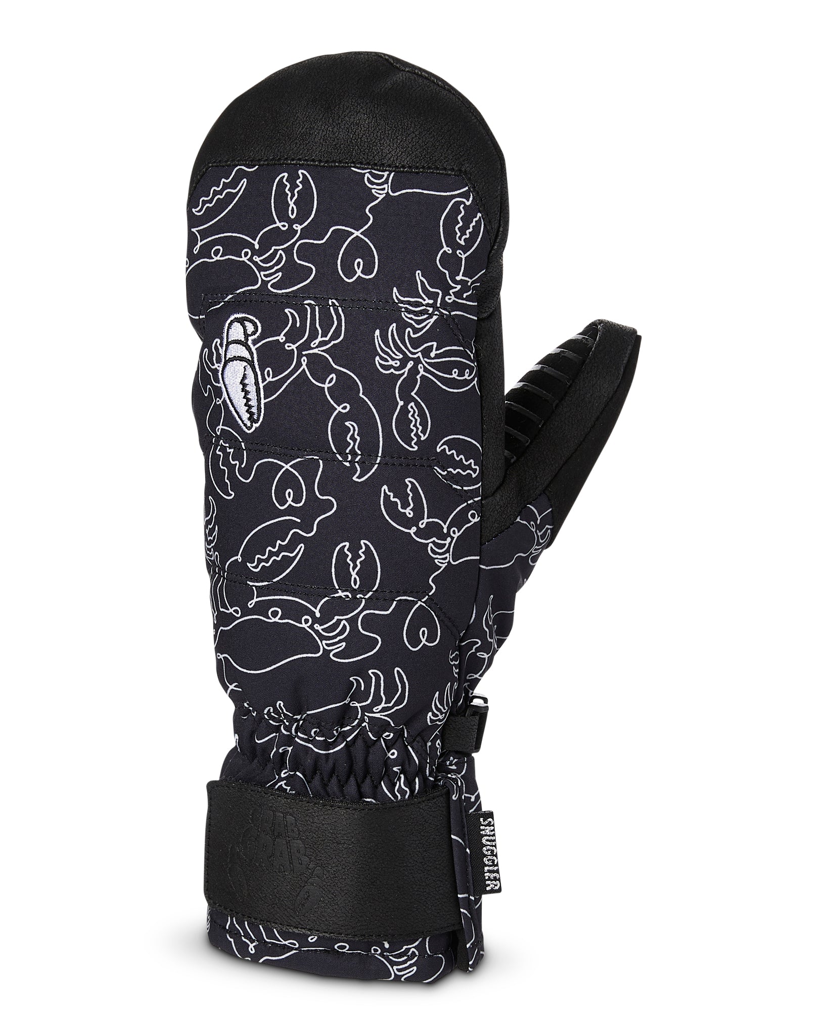 Crab Grab Snuggler Womens Mitt in Crab Doodle Black 2024 - M I L O S P O R T