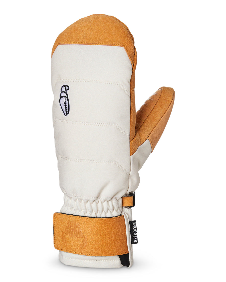 Crab Grab Snuggler Womens Mitt in Cream and Tan 2024