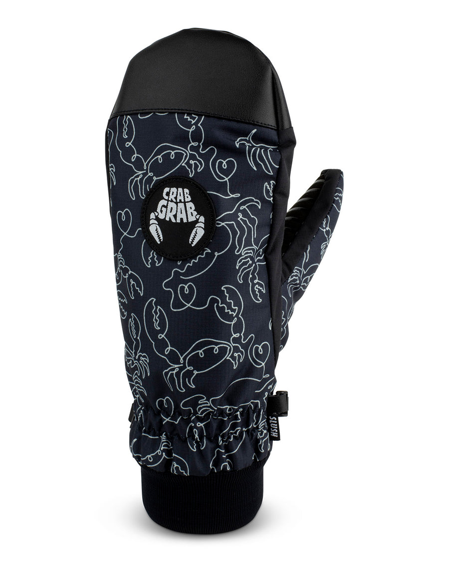 Crab Grab Slush Mitt in Crab Doodle Black 2024