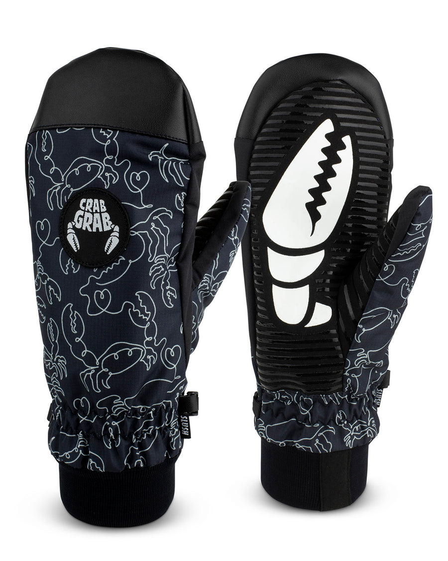 Crab Grab Slush Mitt in Crab Doodle Black 2024