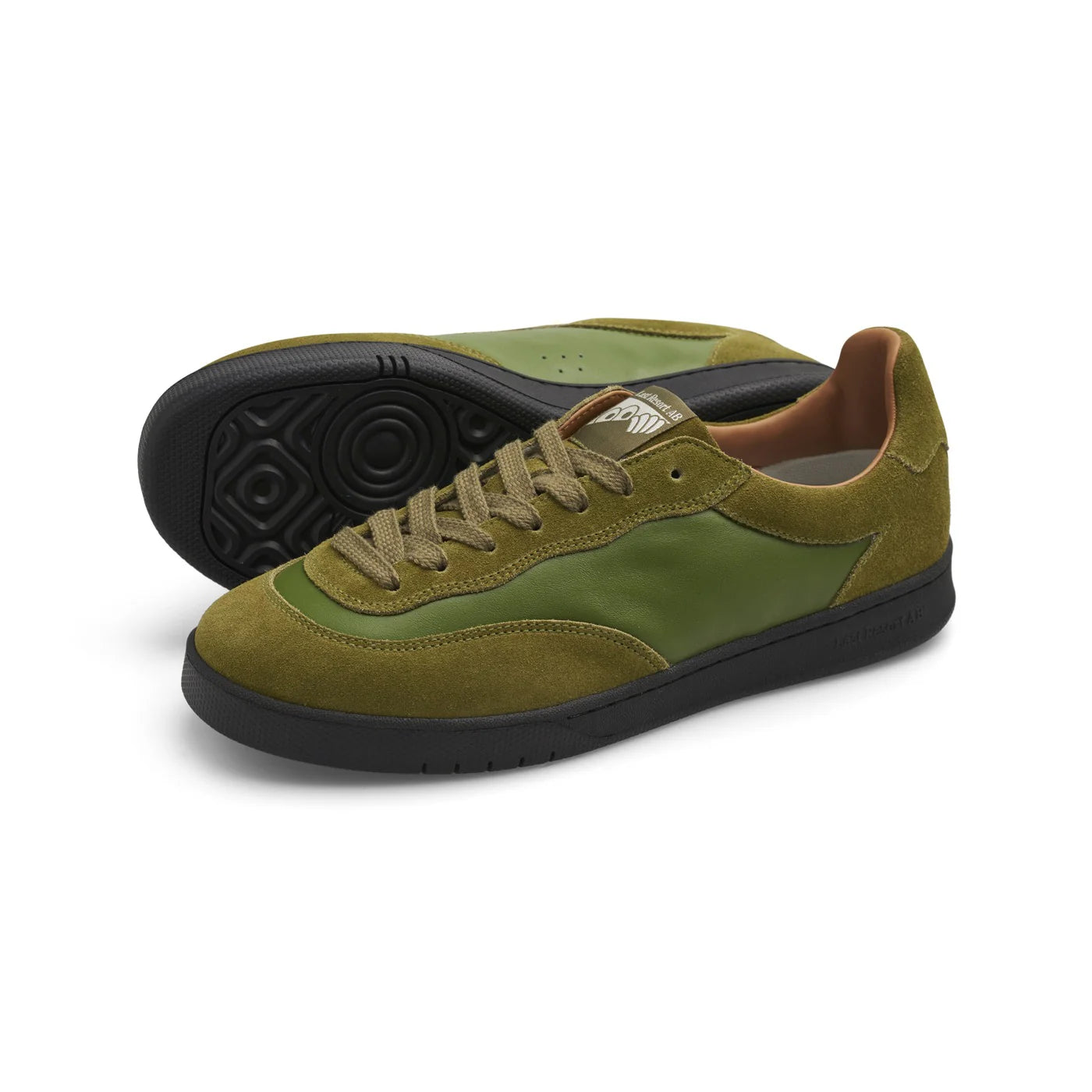 Last Resort CM001 Suede Leather Lo Skate Shoe in Cedar Green and Black