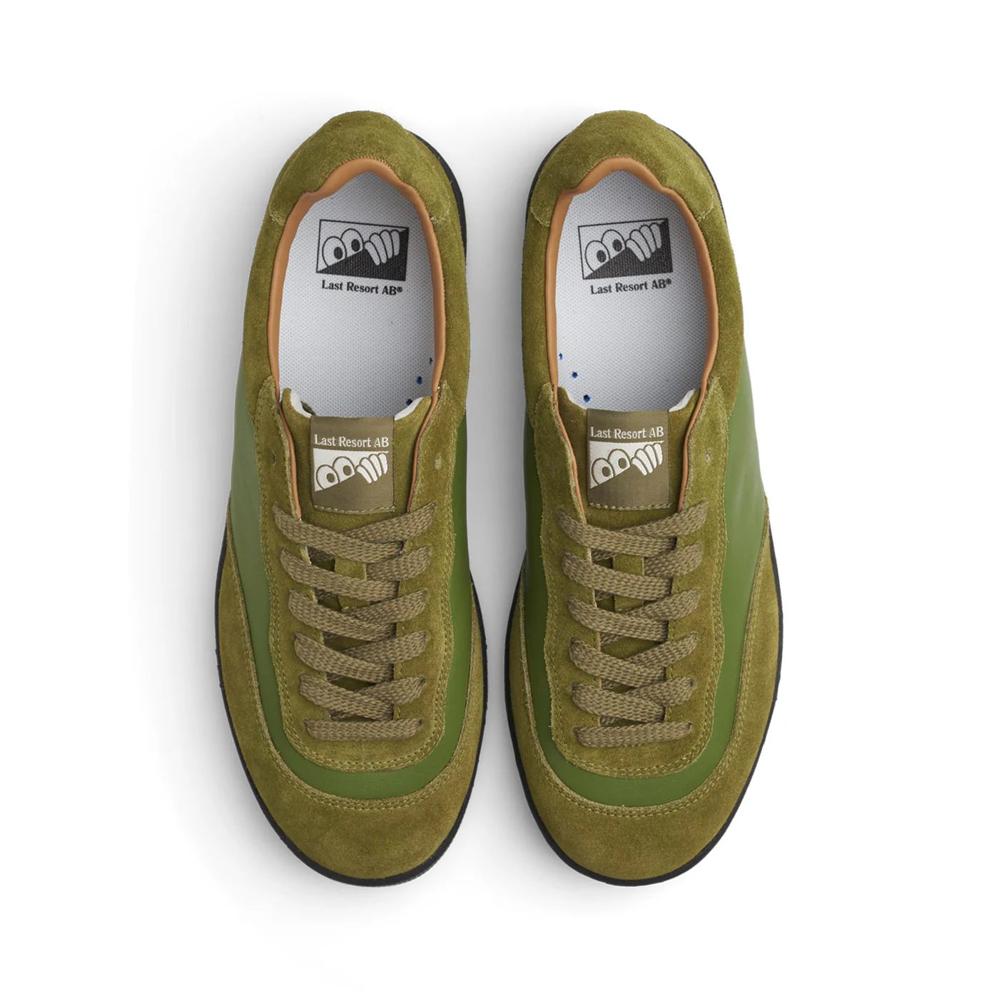 Last Resort CM001 Suede Leather Lo Skate Shoe in Cedar Green and Black - M I L O S P O R T