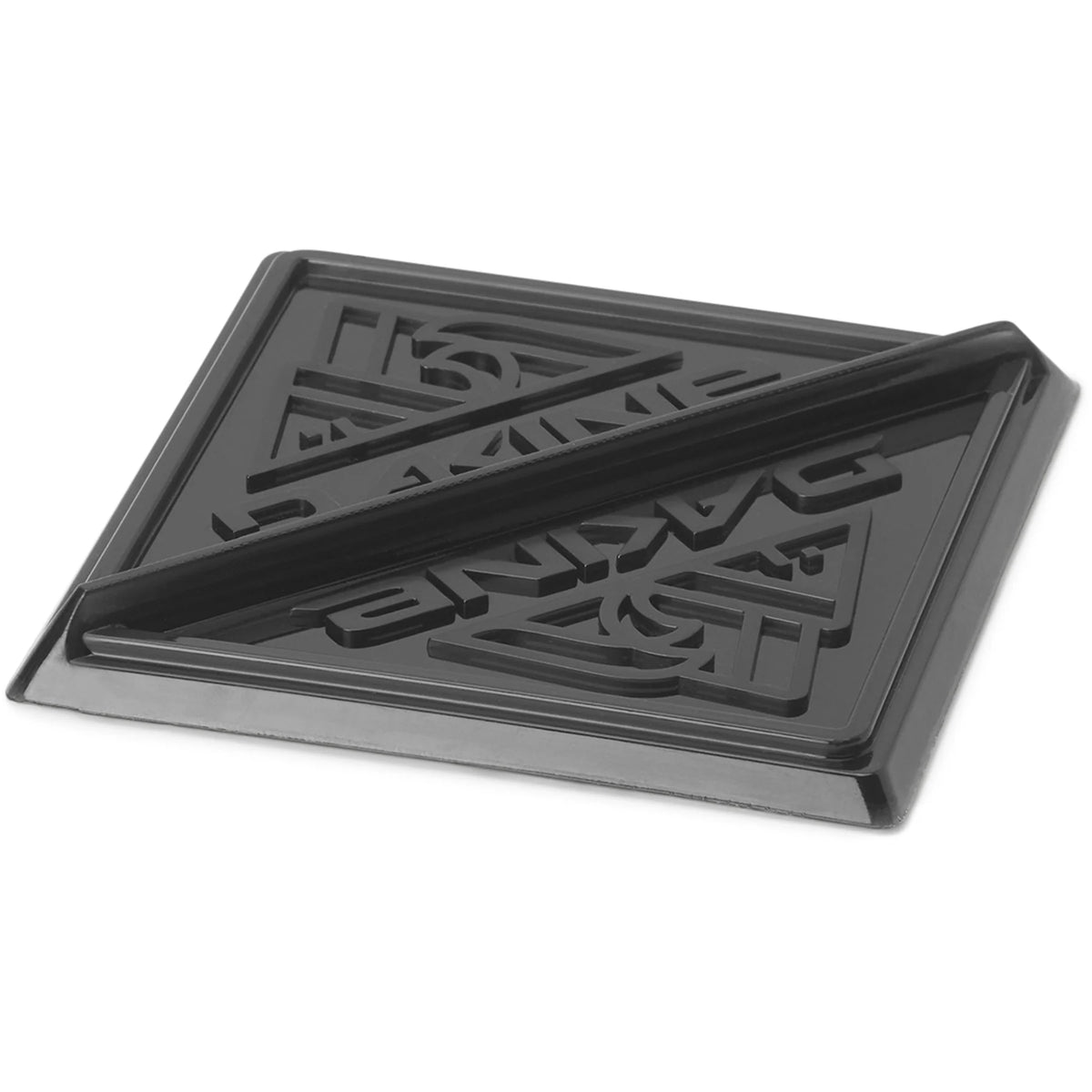 Milosport Dakine Diamond Scraper Mat snowboard stomp pad in clear black with diamond pattern texture for grip and style.