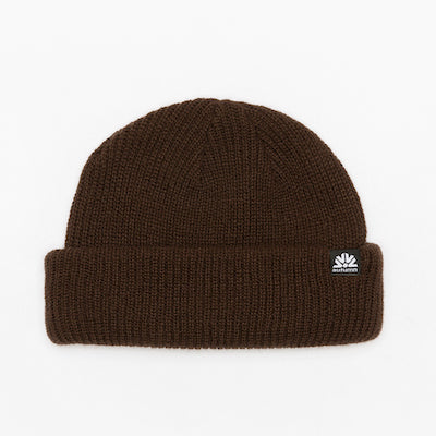 Autumn Double Roll  Beanie in Brown 2024