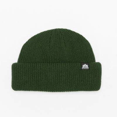 Autumn Double Roll  Beanie in Deep Forest 2024 - M I L O S P O R T