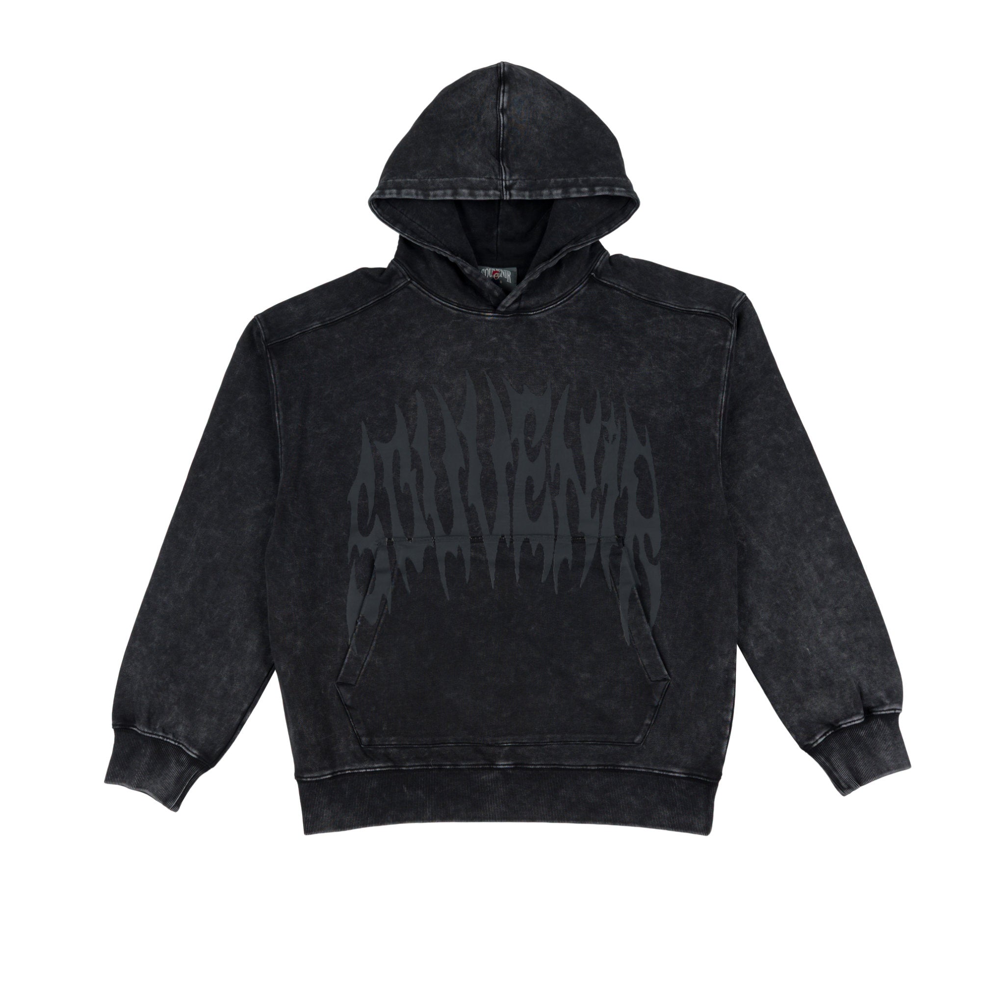 Dirty_Hoodie_Dirty_Black from souvenir on a white backgroudn