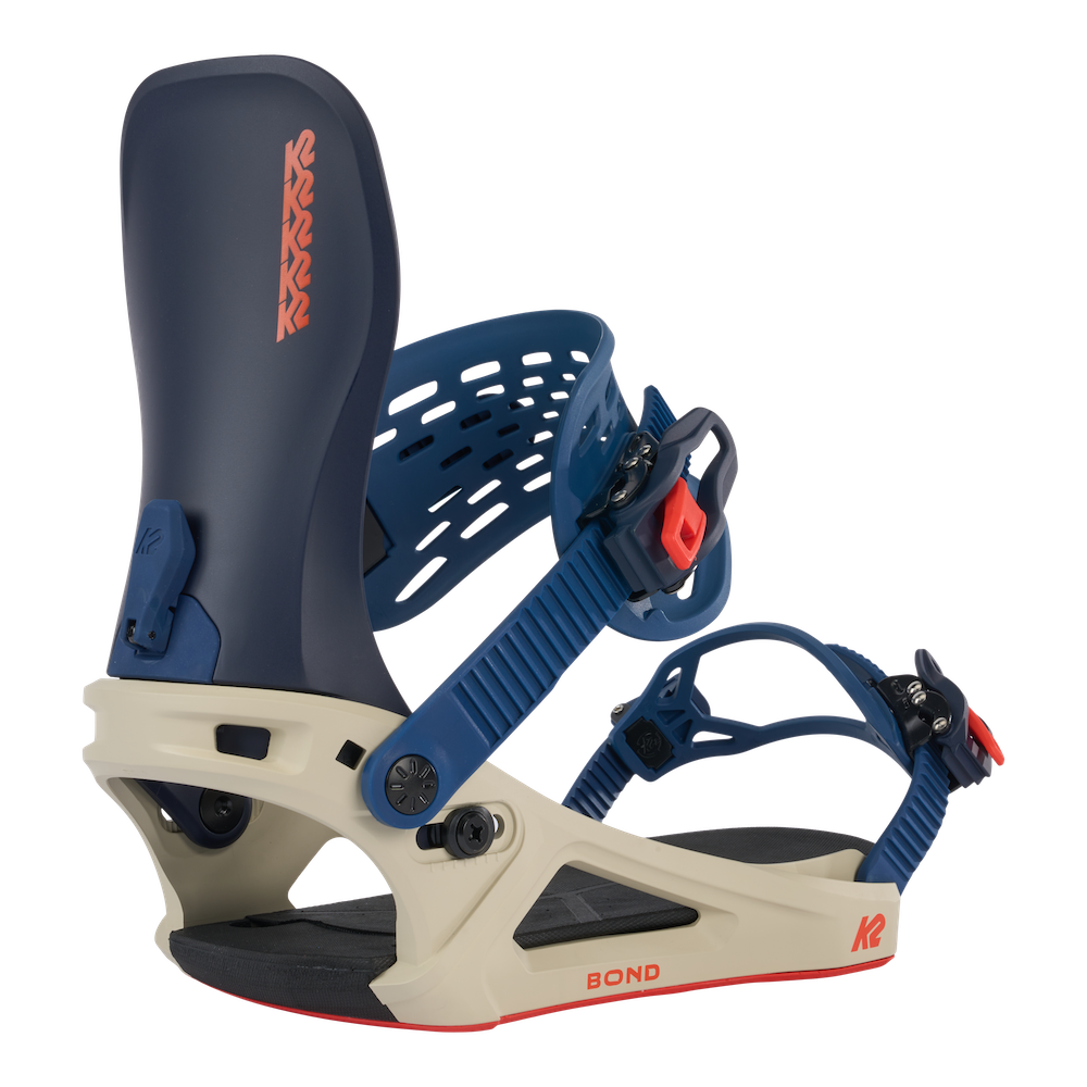 K2 Bond Snowboard Bindings in Tan and Navy 2024 - M I L O S P O R T