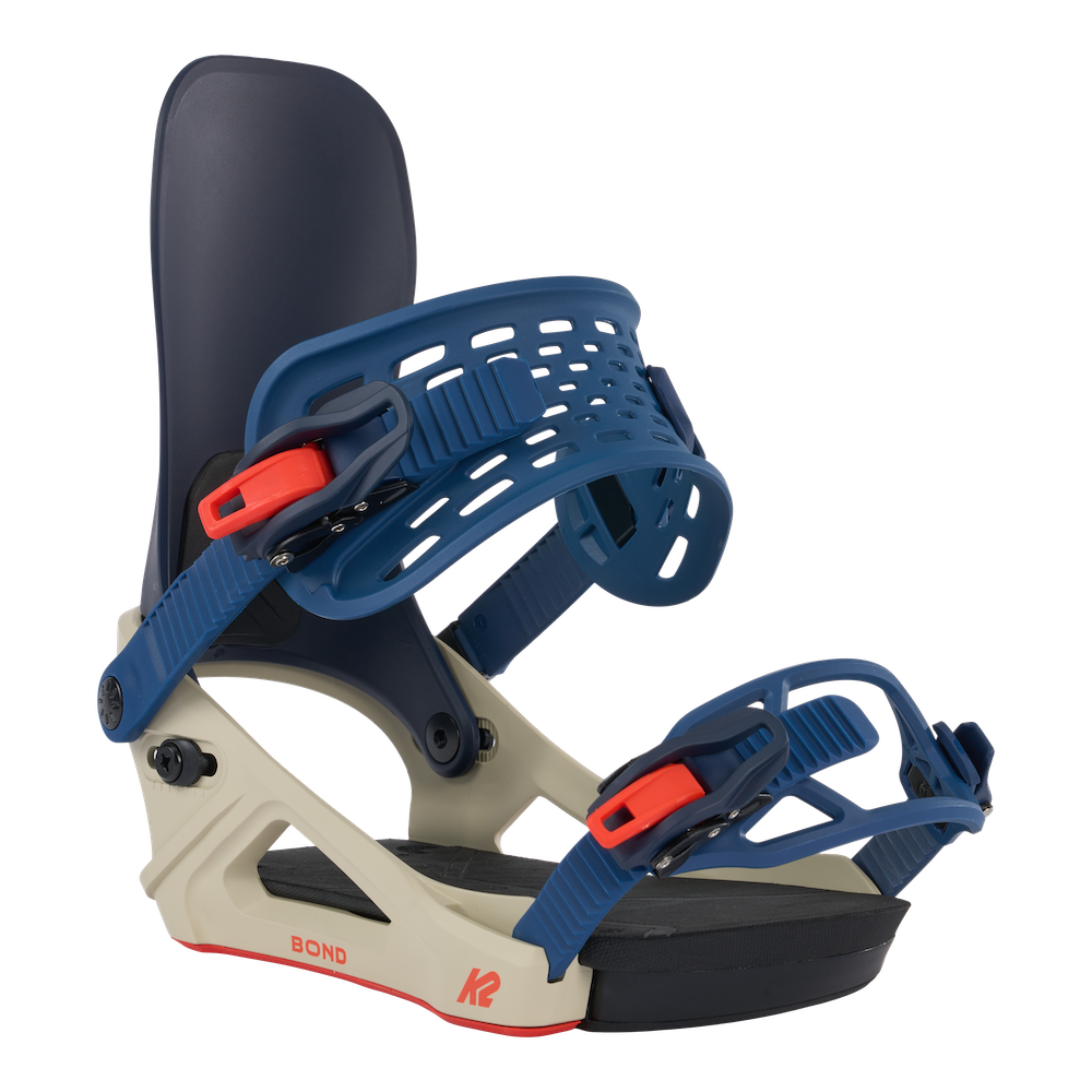 K2 Bond Snowboard Bindings in Tan and Navy 2024 - M I L O S P O R T
