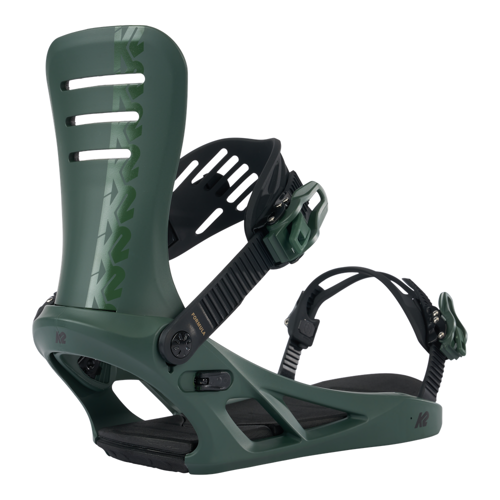 K2 Formula Snowboard Bindings in Deep Green 2024 - M I L O S P O R T