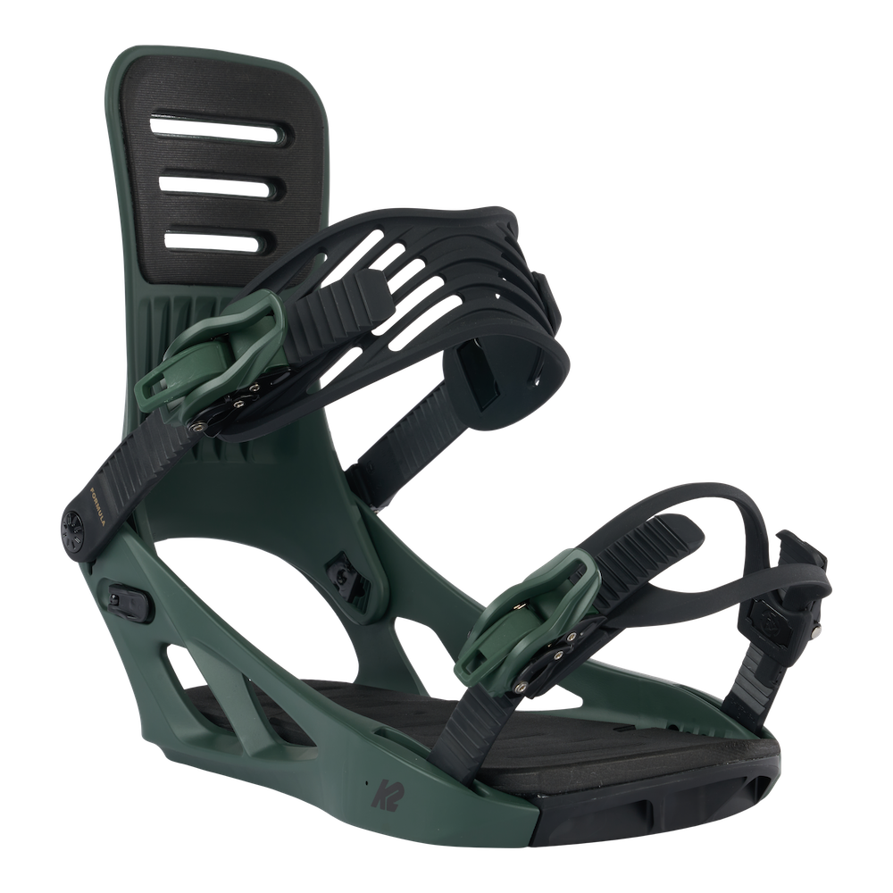 K2 Formula Snowboard Bindings in Deep Green 2024 - M I L O S P O R T