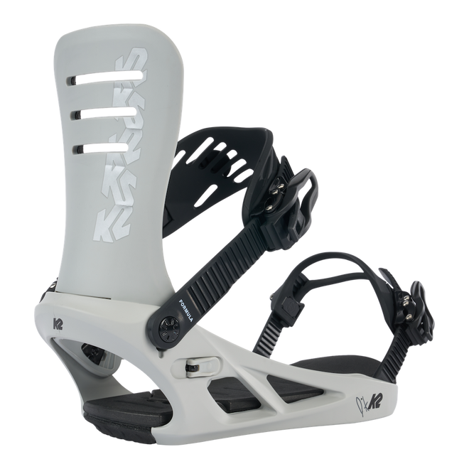 K2 Formula Snowboard Bindings in White (Jake Kuzyk) 2024