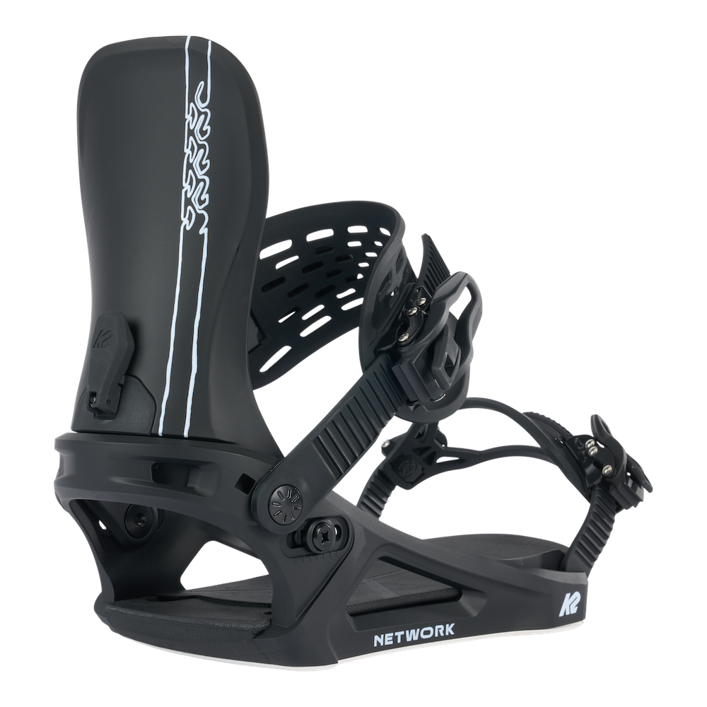 K2 Network Womens Snowboard Bindings in Black 2024 - M I L O S P O R T