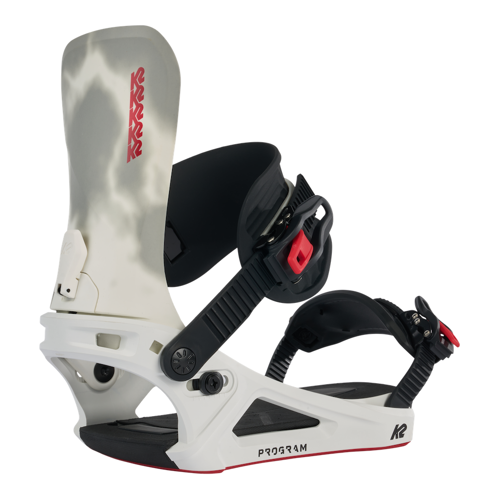 K2 Program Snowboard Bindings in White 2024 - M I L O S P O R T