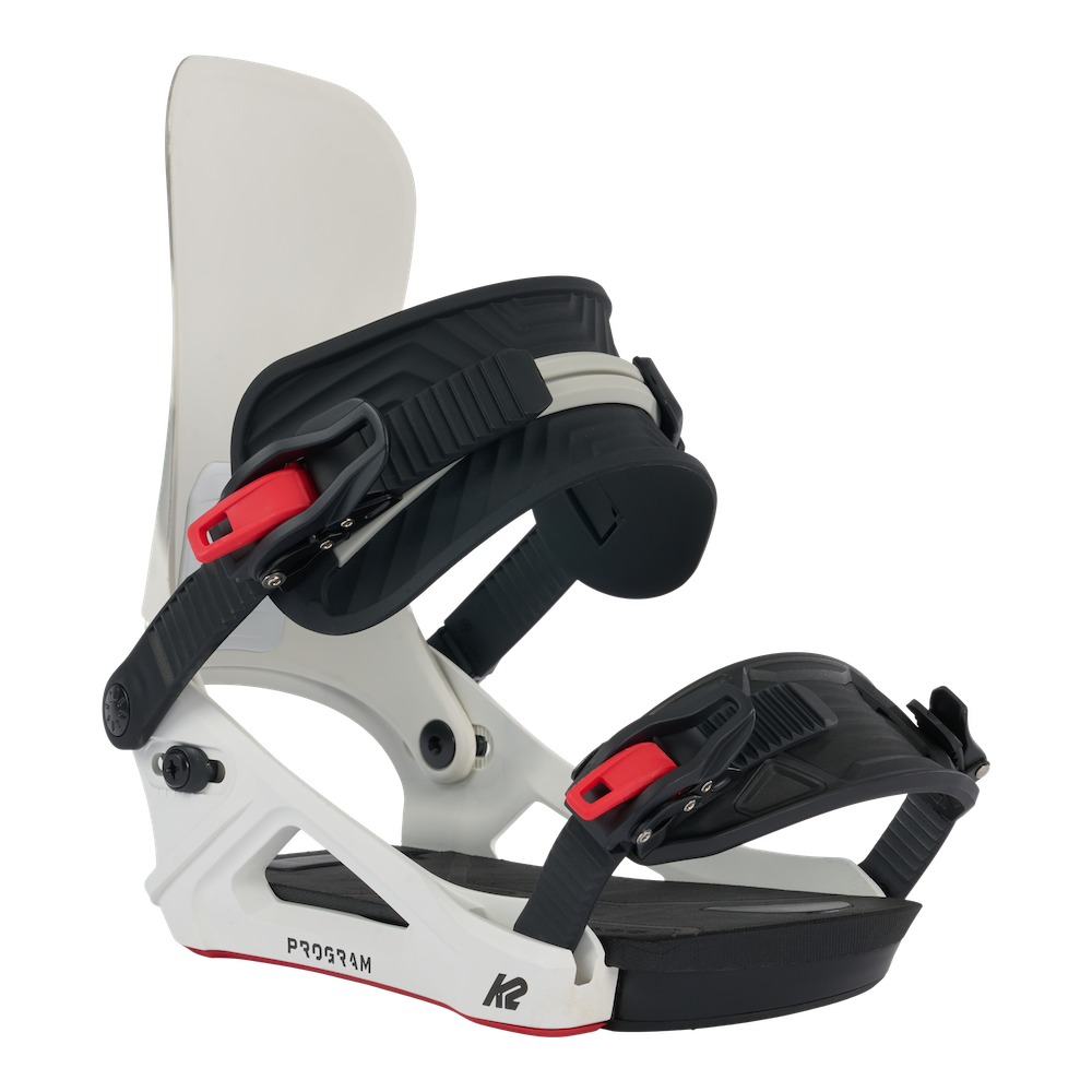 K2 Program Snowboard Bindings in White 2024 - M I L O S P O R T