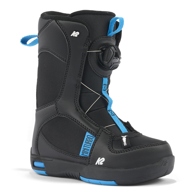 K2 Mini Turbo Kids Snowboard Boots in Black 2024 - M I L O S P O R T