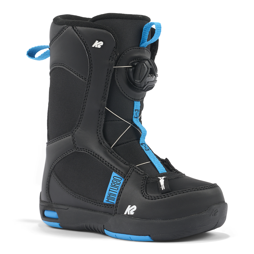 K2 Mini Turbo Kids Snowboard Boots in Black 2024 - M I L O S P O R T