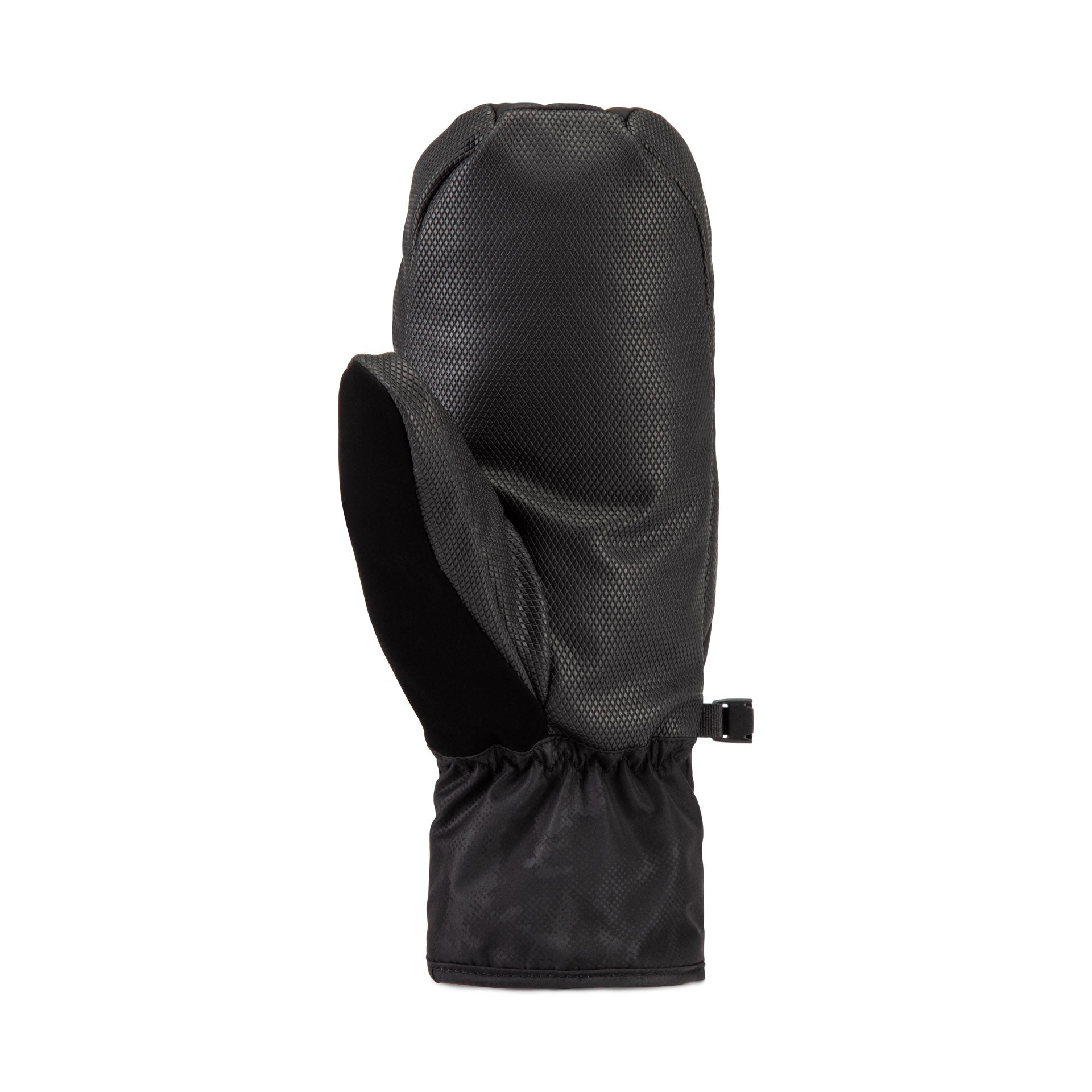 Black Howl Flyweight Mitt for men and women, showing the etched camo design on the back and left side.