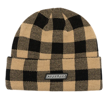 Corduroy Fuzz Beanie in Khaki 2024
