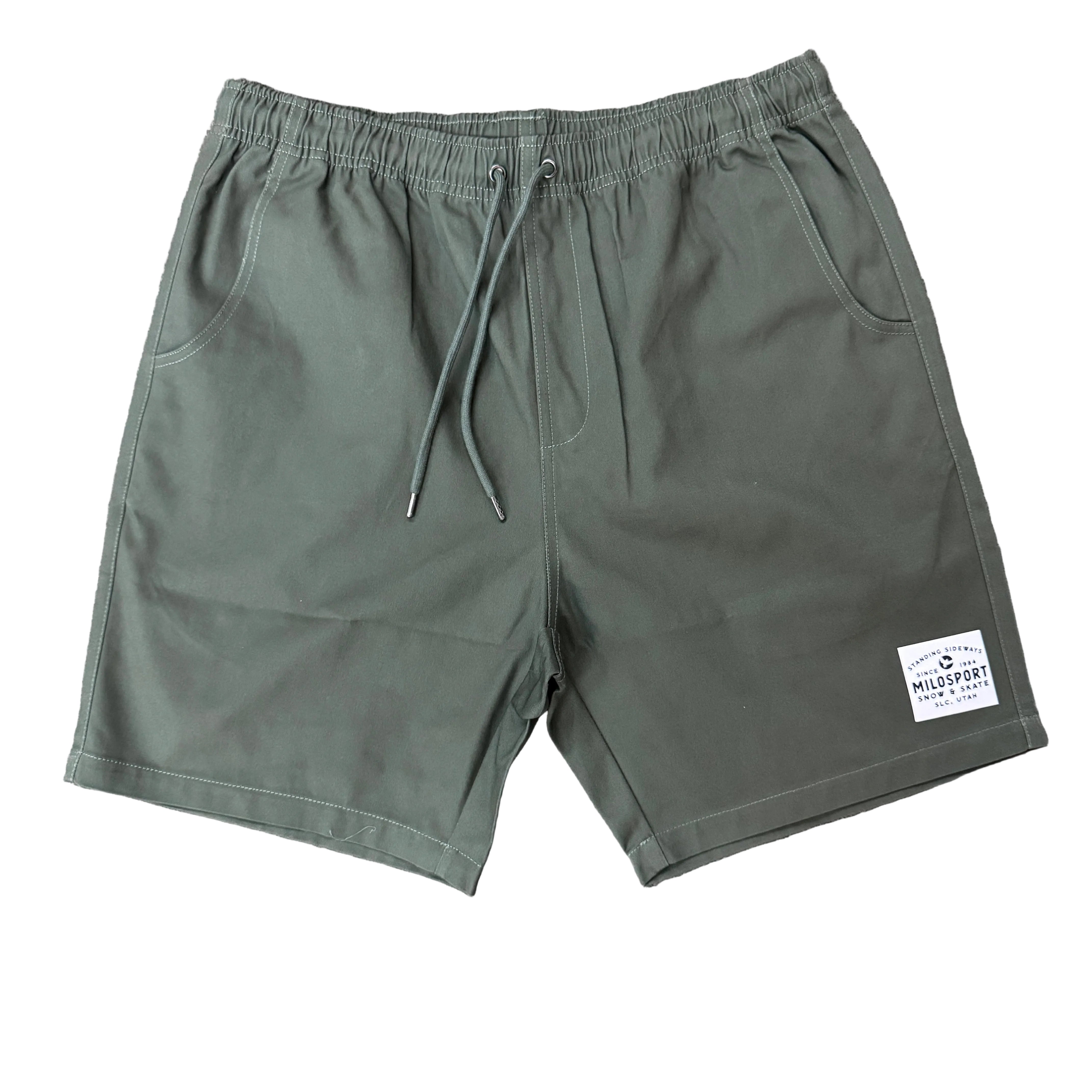 Milosport Sideways Patch Walking Short in Dark Green