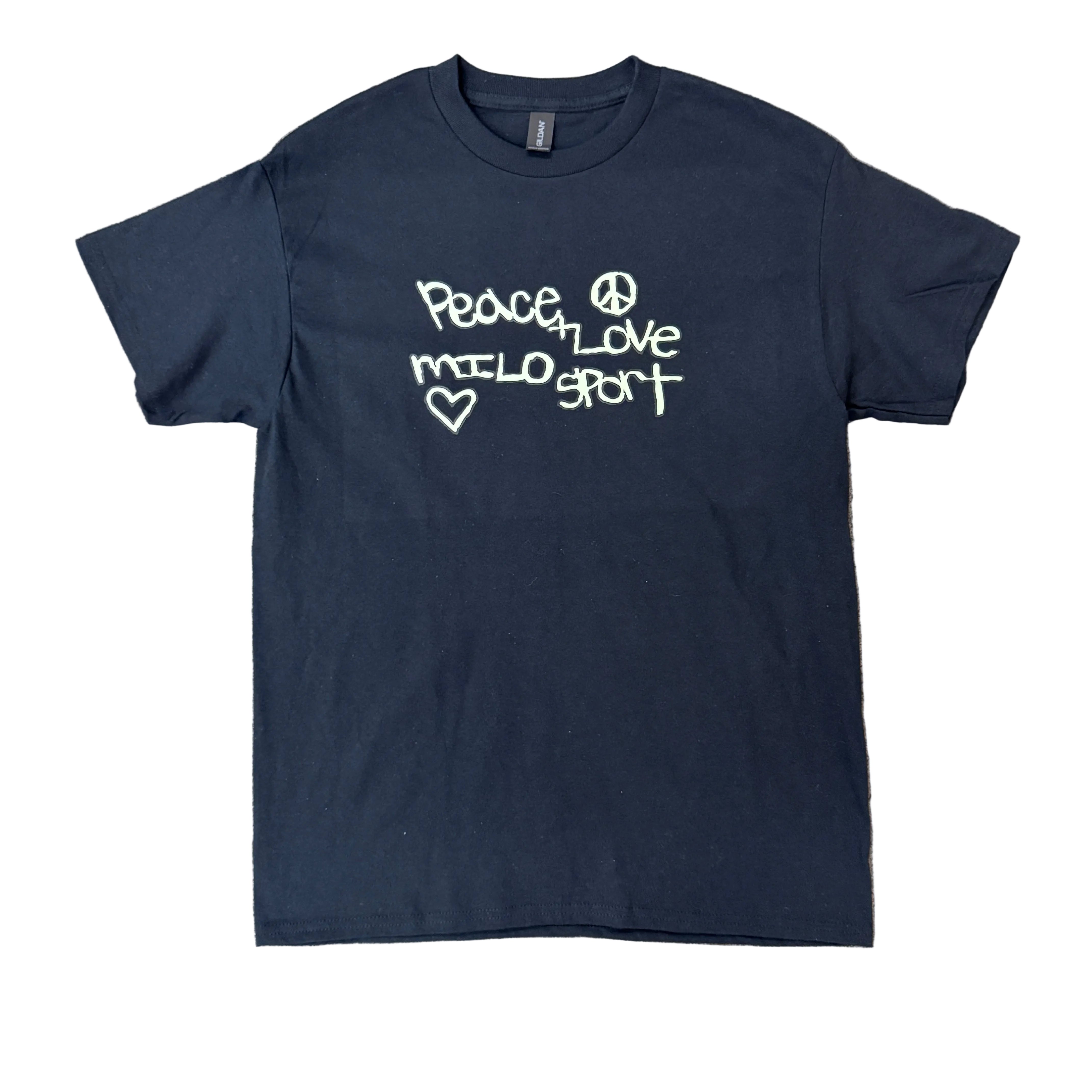 Milosport Peace & Love T-shirt in Black