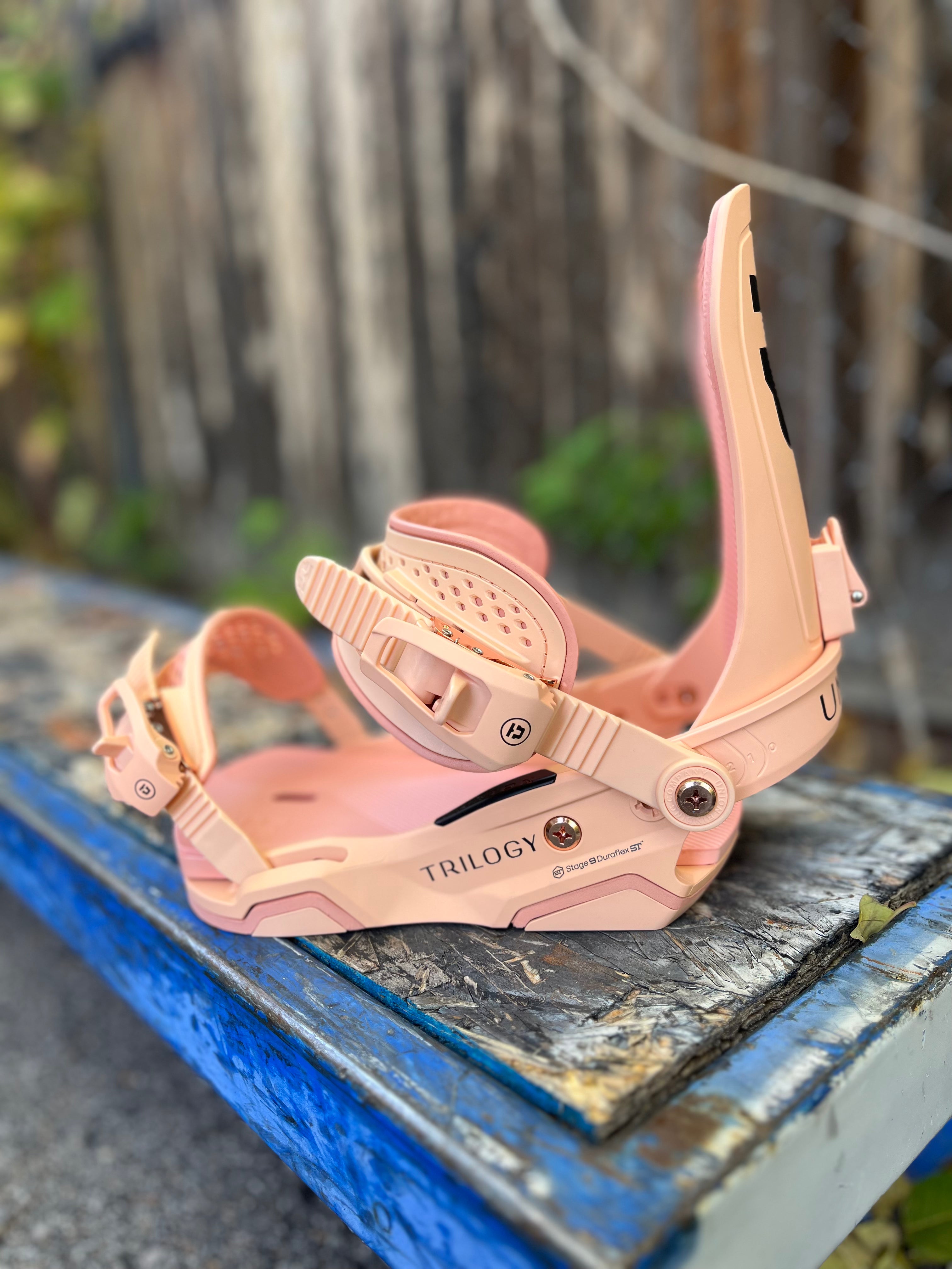 Union Trilogy Custom House Limited Edition (Team Highback) Snowboard Binding in Pink 2024 - M I L O S P O R T