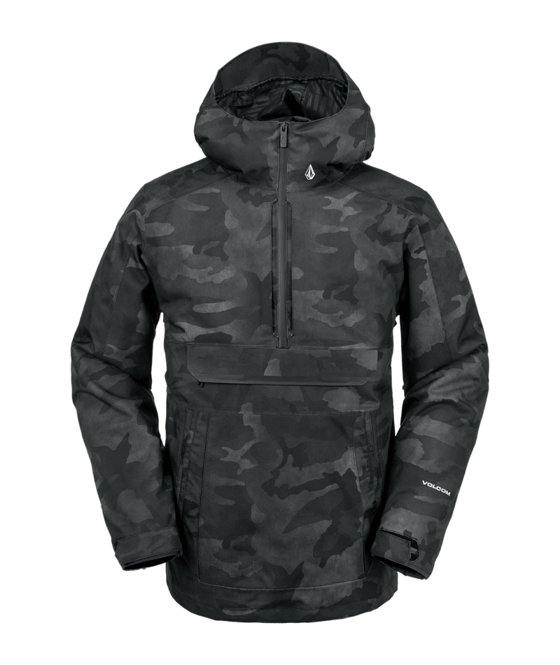 Volcom Brighton Pullover Snow Jacket in Black Camo 2024