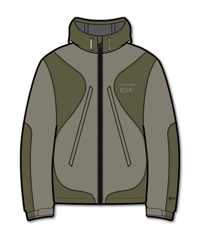 Volcom Feel Too Good Gore-Tex Snow Jacket in Light Military 2024 - M I L O S P O R T