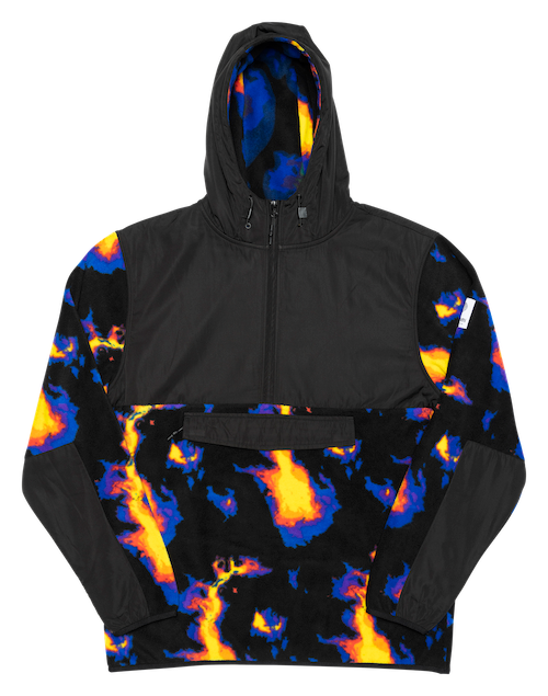 Autumn Horizon Hooded Fleece Jacket in Doppler 2024 - M I L O S P O R T