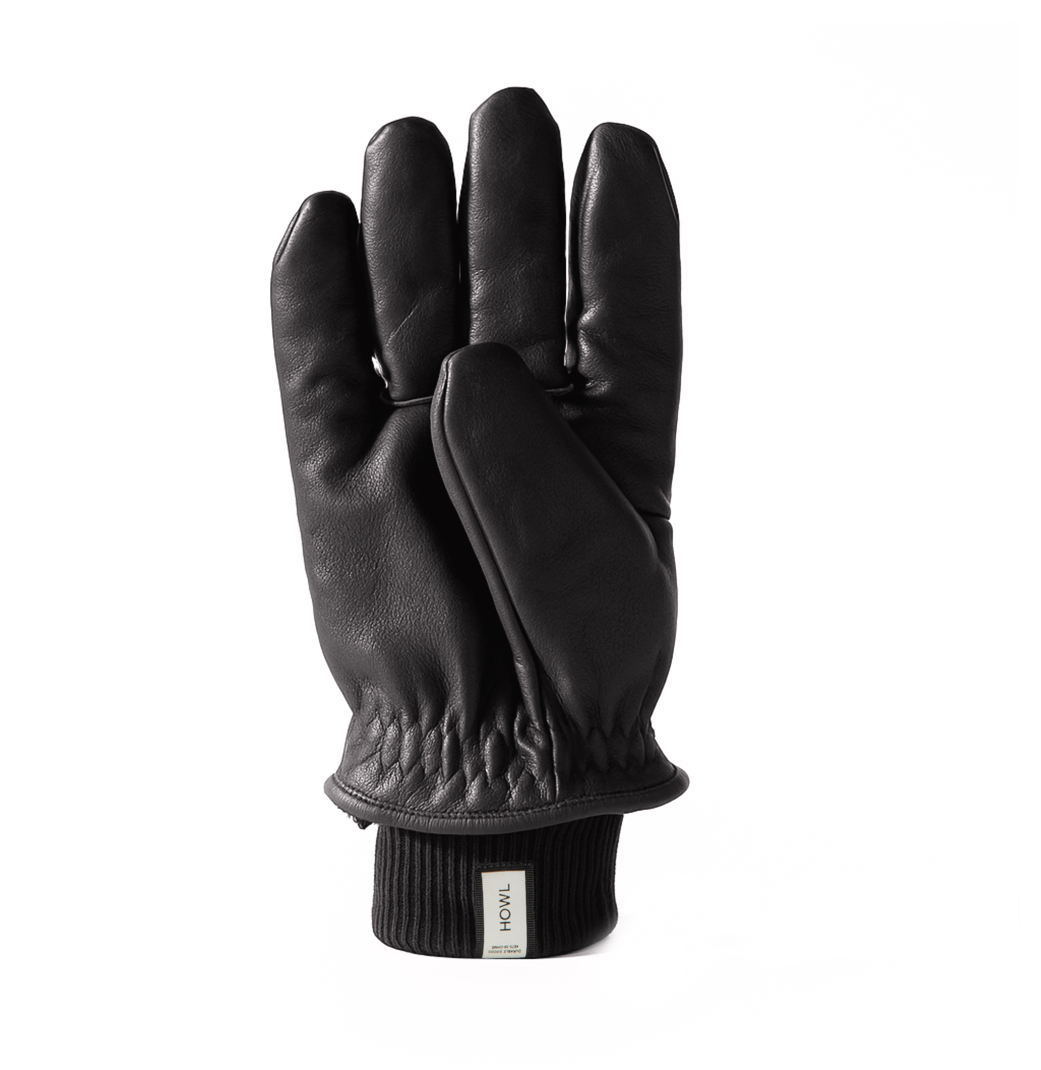 Black Howl Highland Glove 2027, unisex winter glove with textured fabric and reinforced palm for warmth and durability.