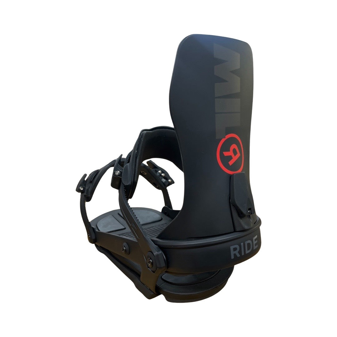 Ride x Milo M-9 Snowboard Binding in Black 2025 - M I L O S P O R T