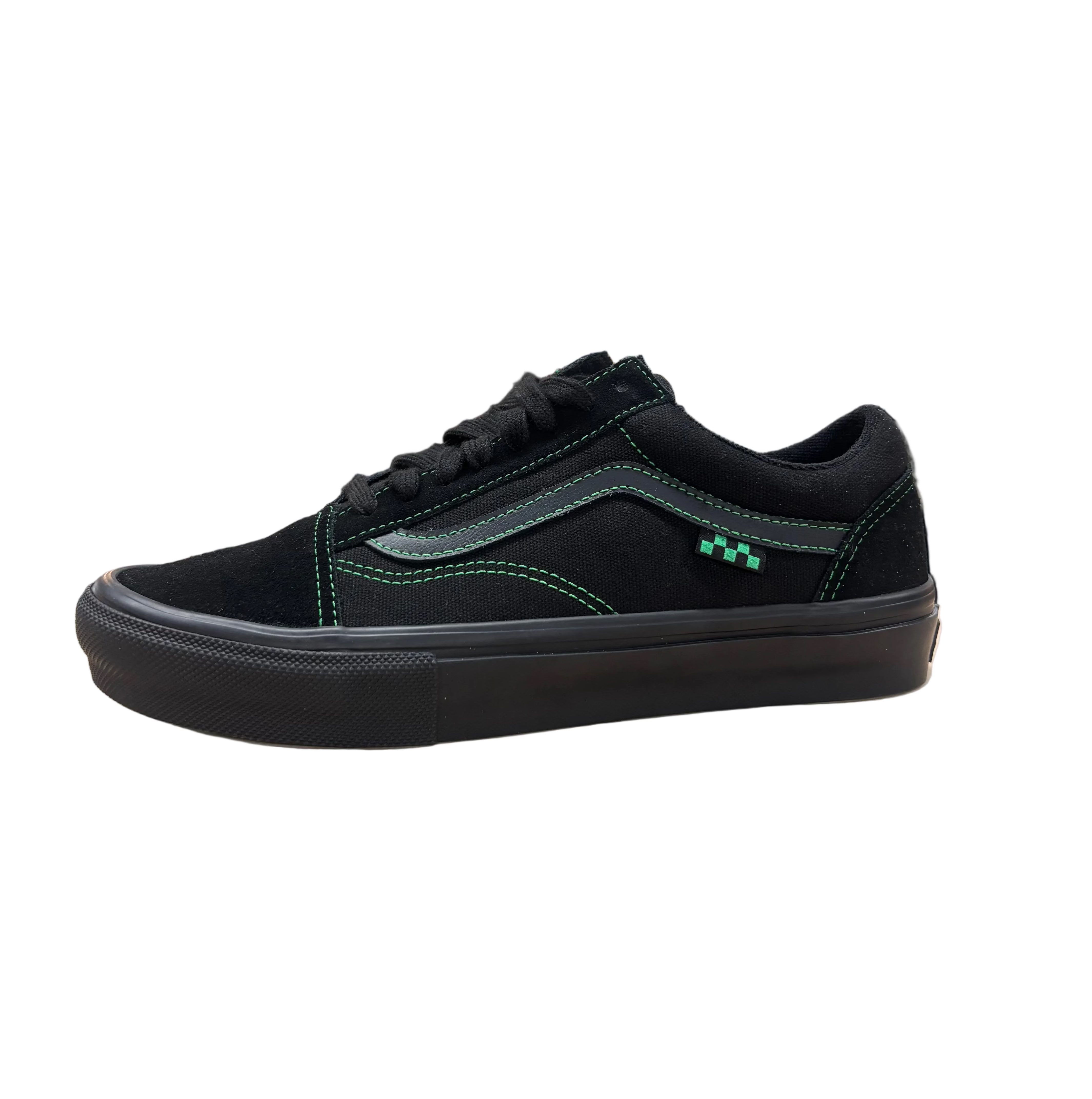 Vans Skate Old Skool in Black and Green
