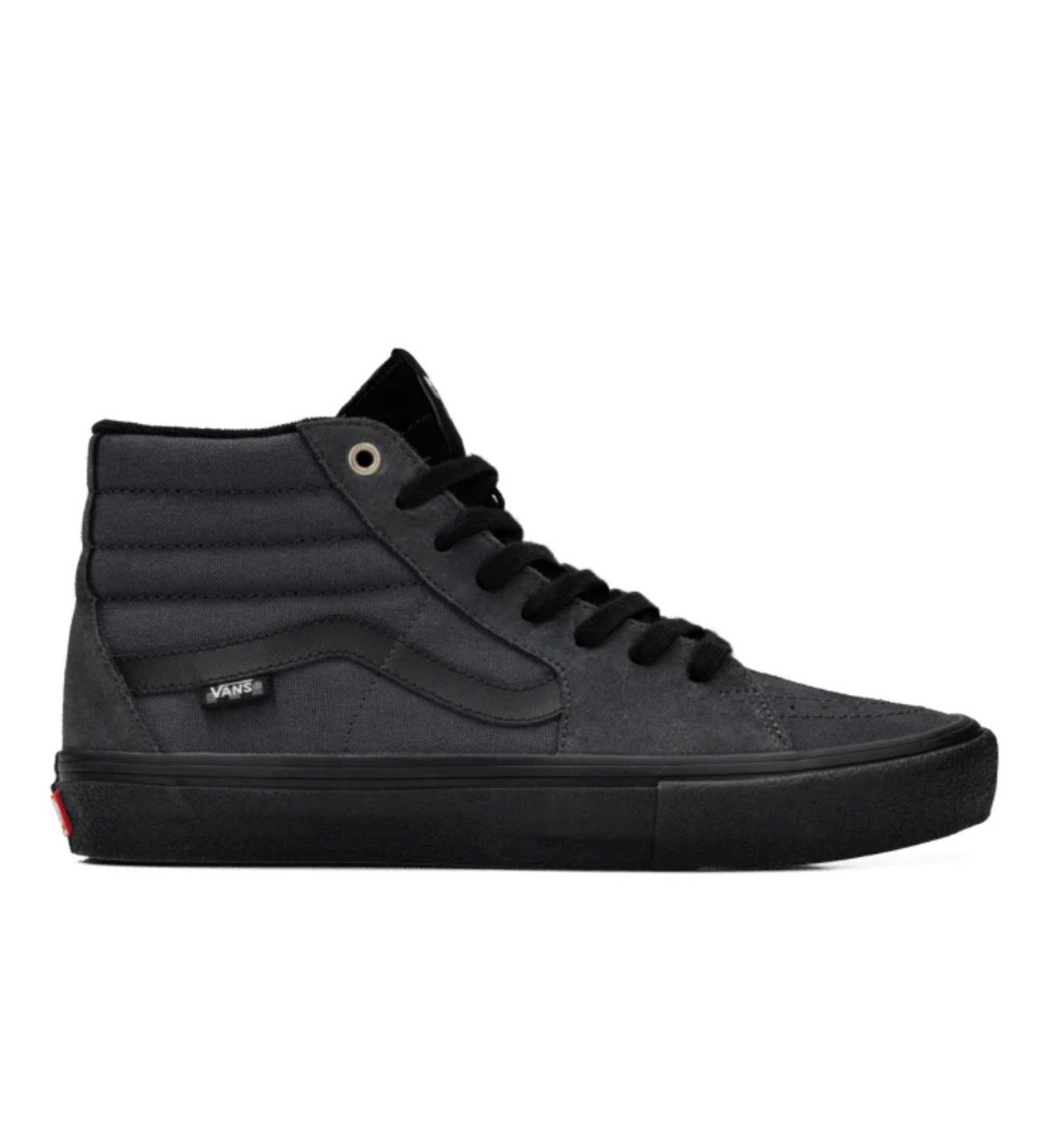 Vans Skate Sk8-Hi Shoe in Charcoal Grey and Black