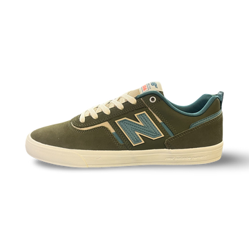 New Balance Numeric 306 Foy Skate Shoe in Dark Olive and Spruce
