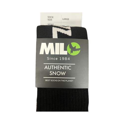 Milosport Authentic Snow Sock in Black and White - M I L O S P O R T