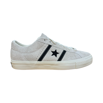 Converse One Star Academy Pro Ox Skate Shoe in Egret White and Black