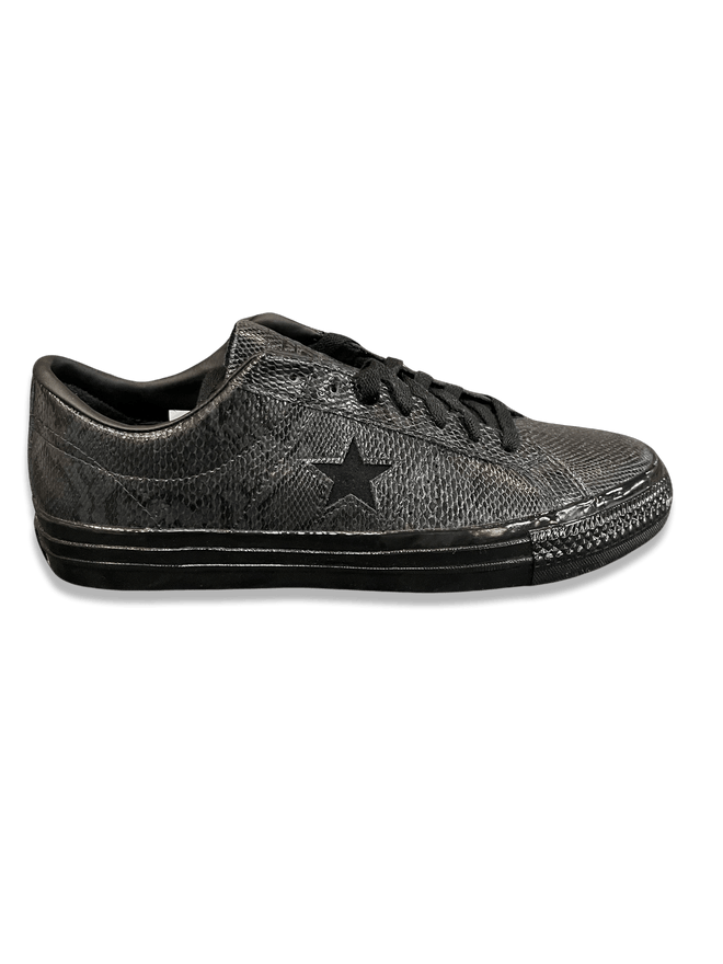 Converse One Star Pro Ox Shoe in Black Black and White - M I L O S P O R T