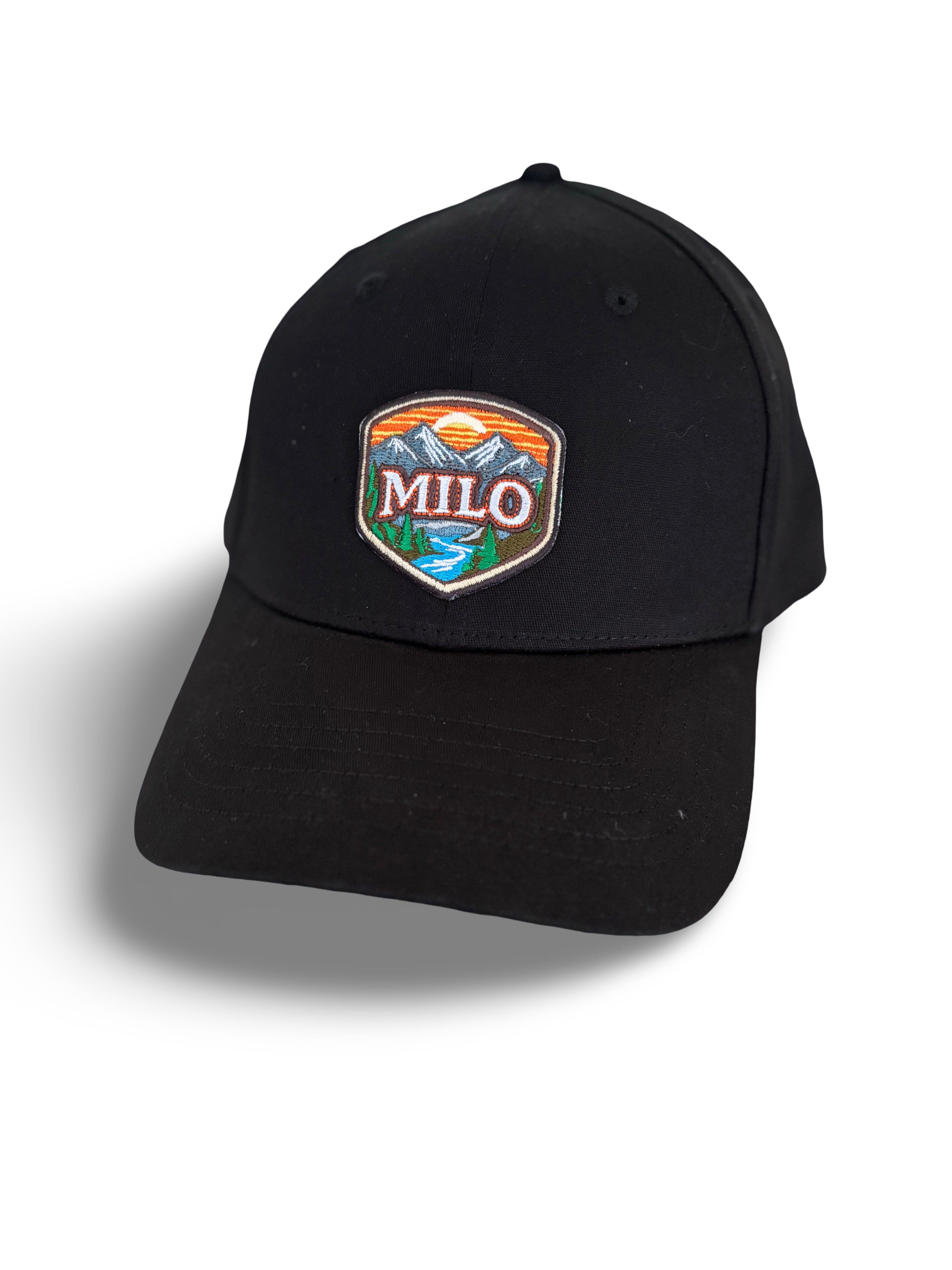 Milo Frontier Patch Hat in Black