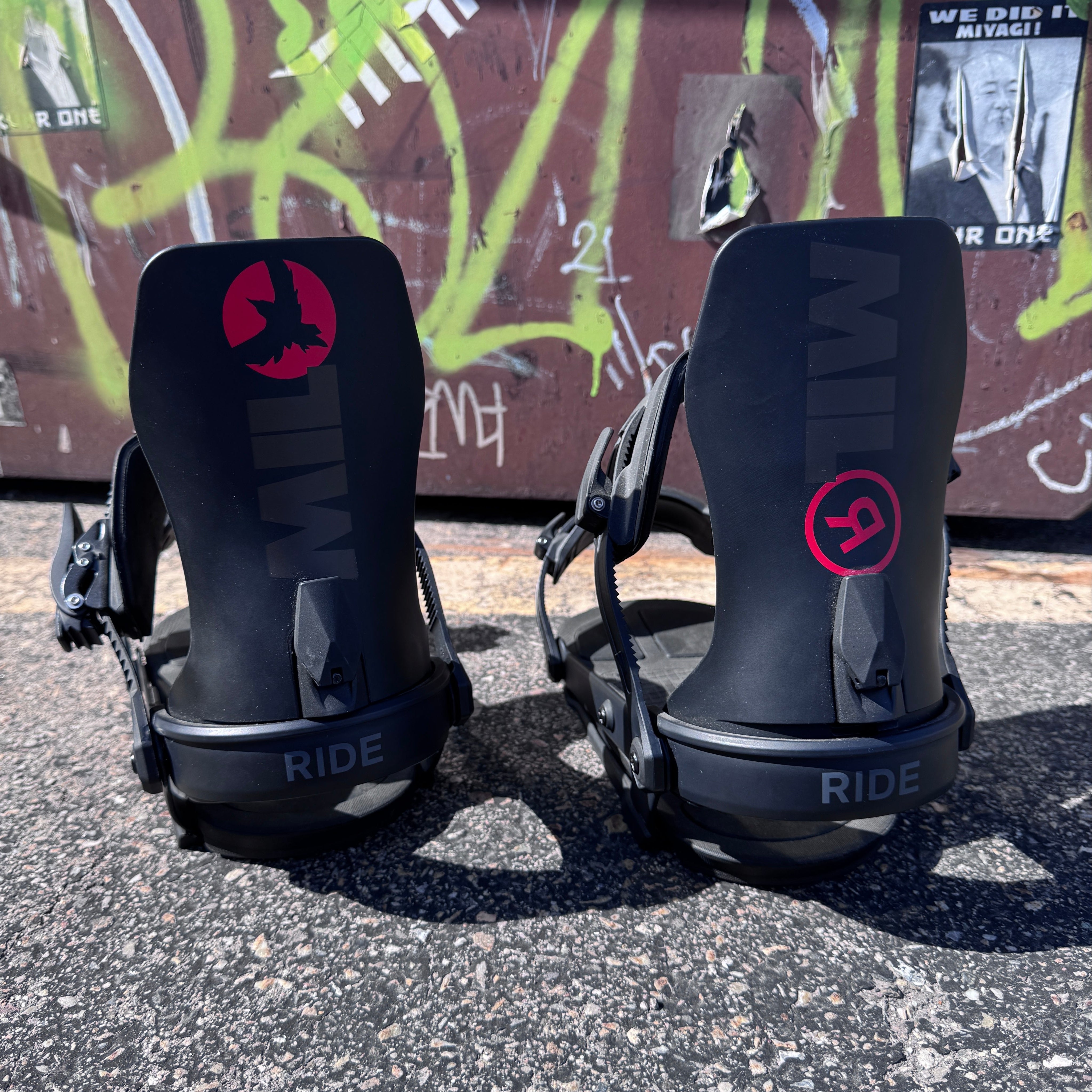Ride x Milo M-9 Snowboard Binding in Black