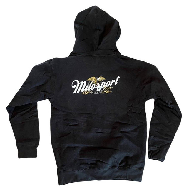 Milosport 40 Years Strong Heavyweight Hoodie in Black - M I L O S P O R T