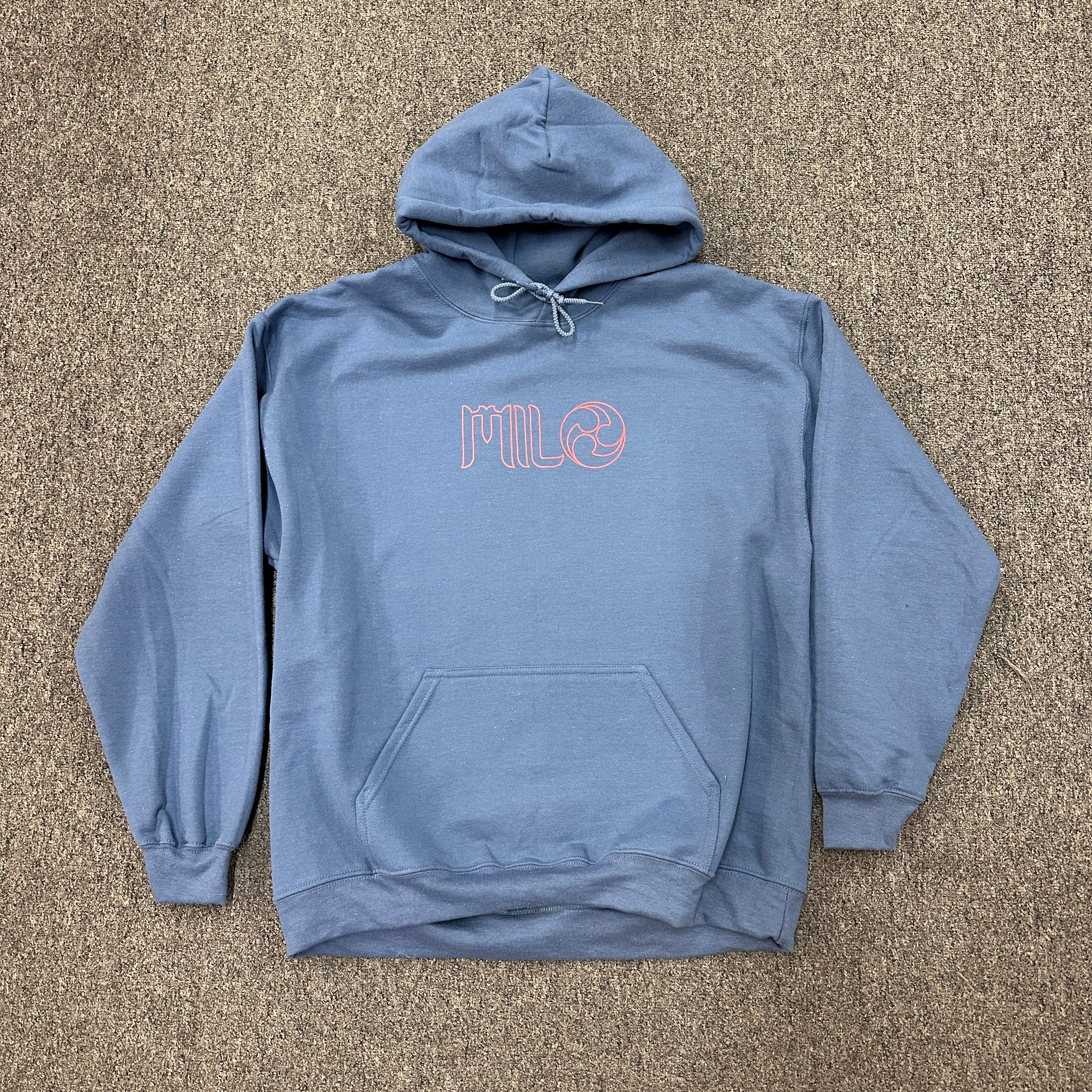 Milosport x Ronin Heavyweight Hoodie in Indigo Blue - M I L O S P O R T