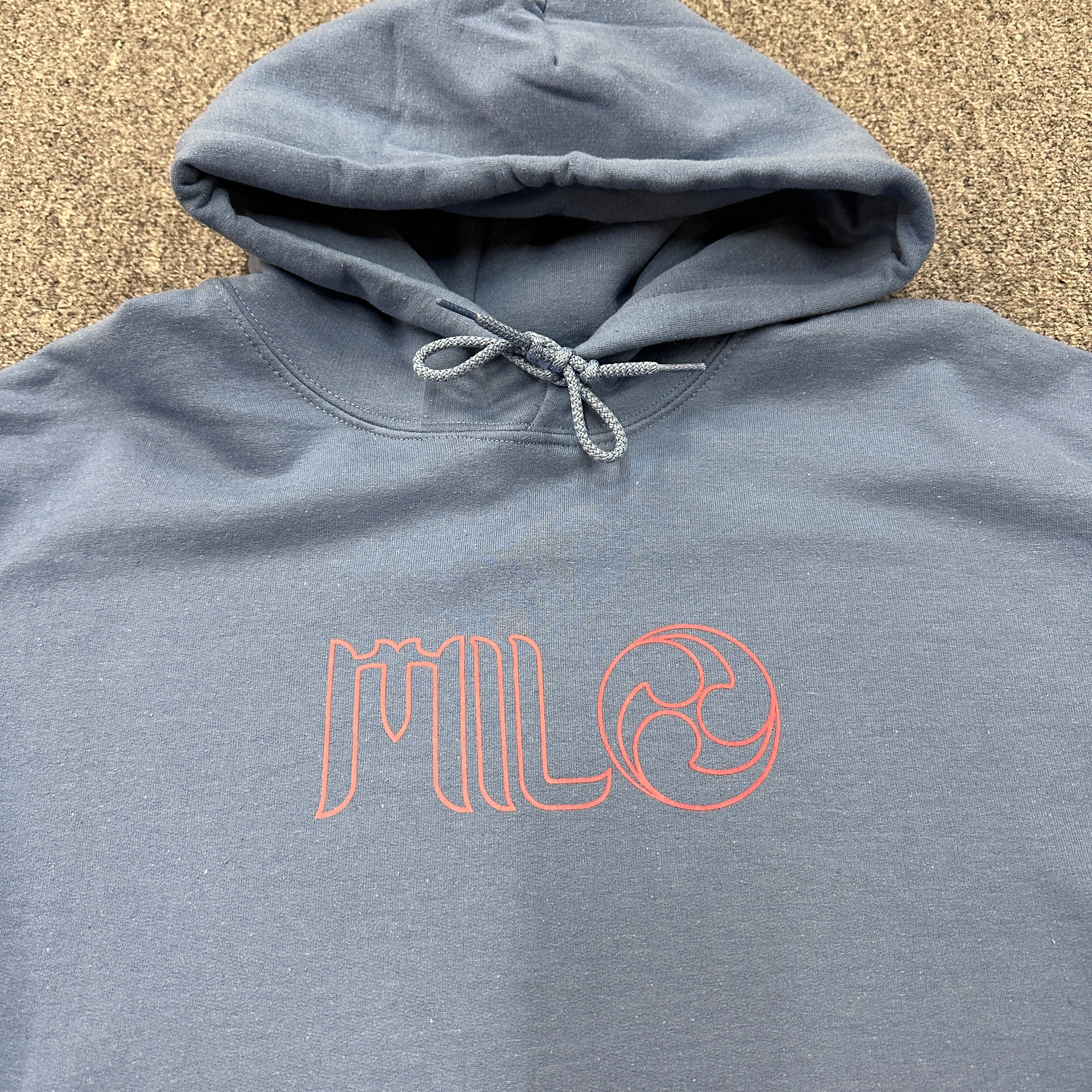 Milosport x Ronin Heavyweight Hoodie in Indigo Blue - M I L O S P O R T