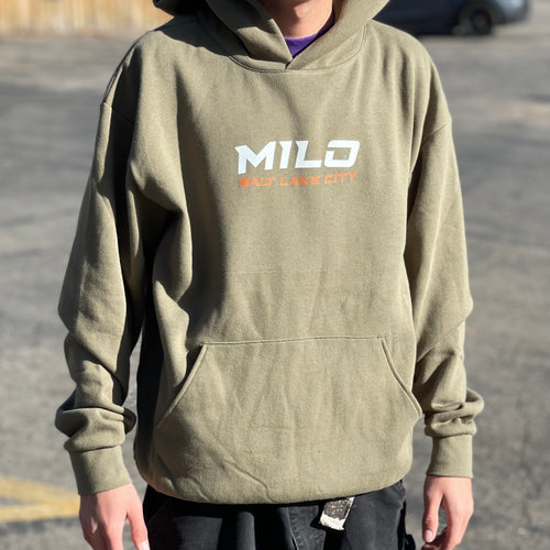 Milo Kombat Hooded Sweatshirt in Olive Green - M I L O S P O R T