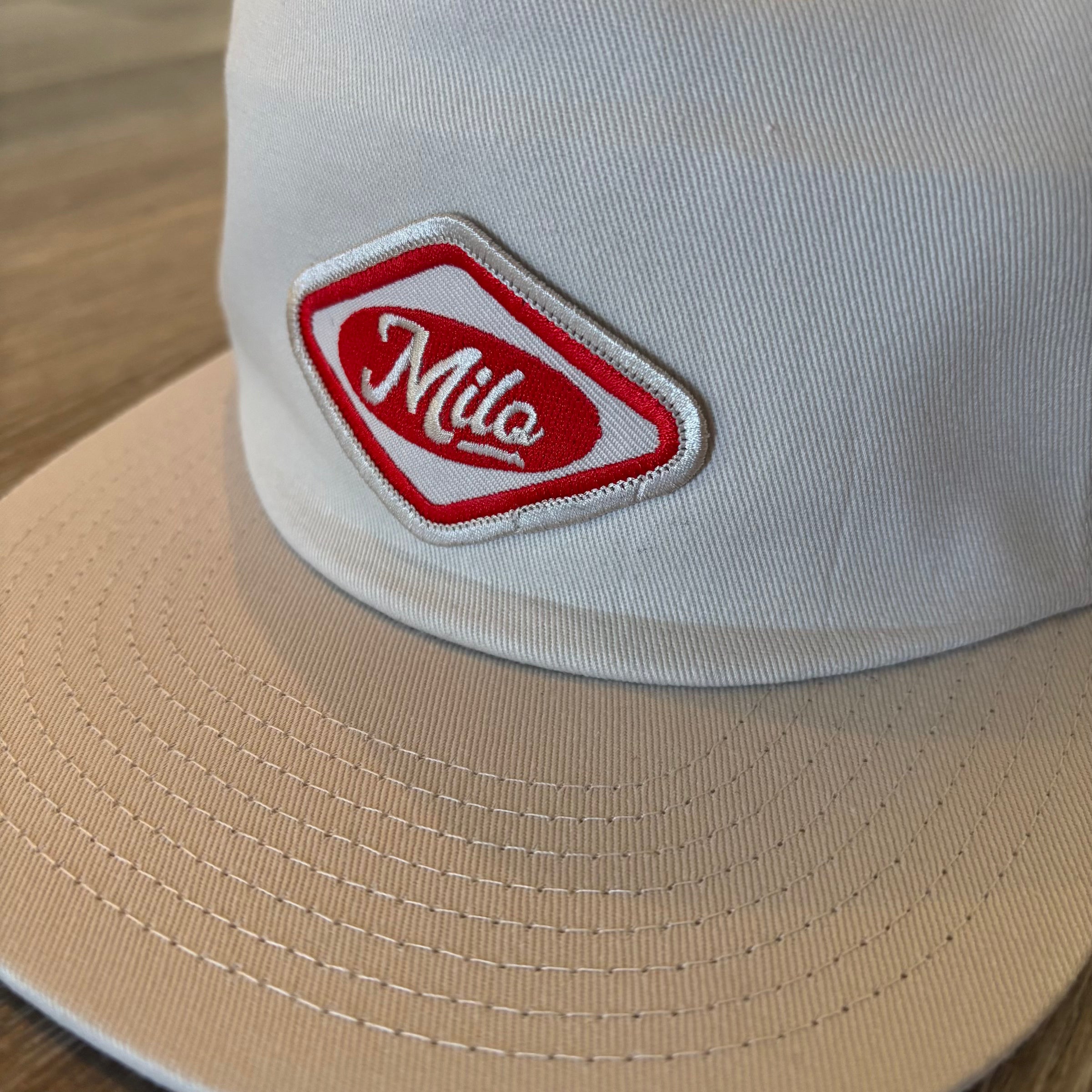 Milosport House Deli Classic Surf Cotton 5 Panel Hat for men, featuring a stylish design and comfortable fit.