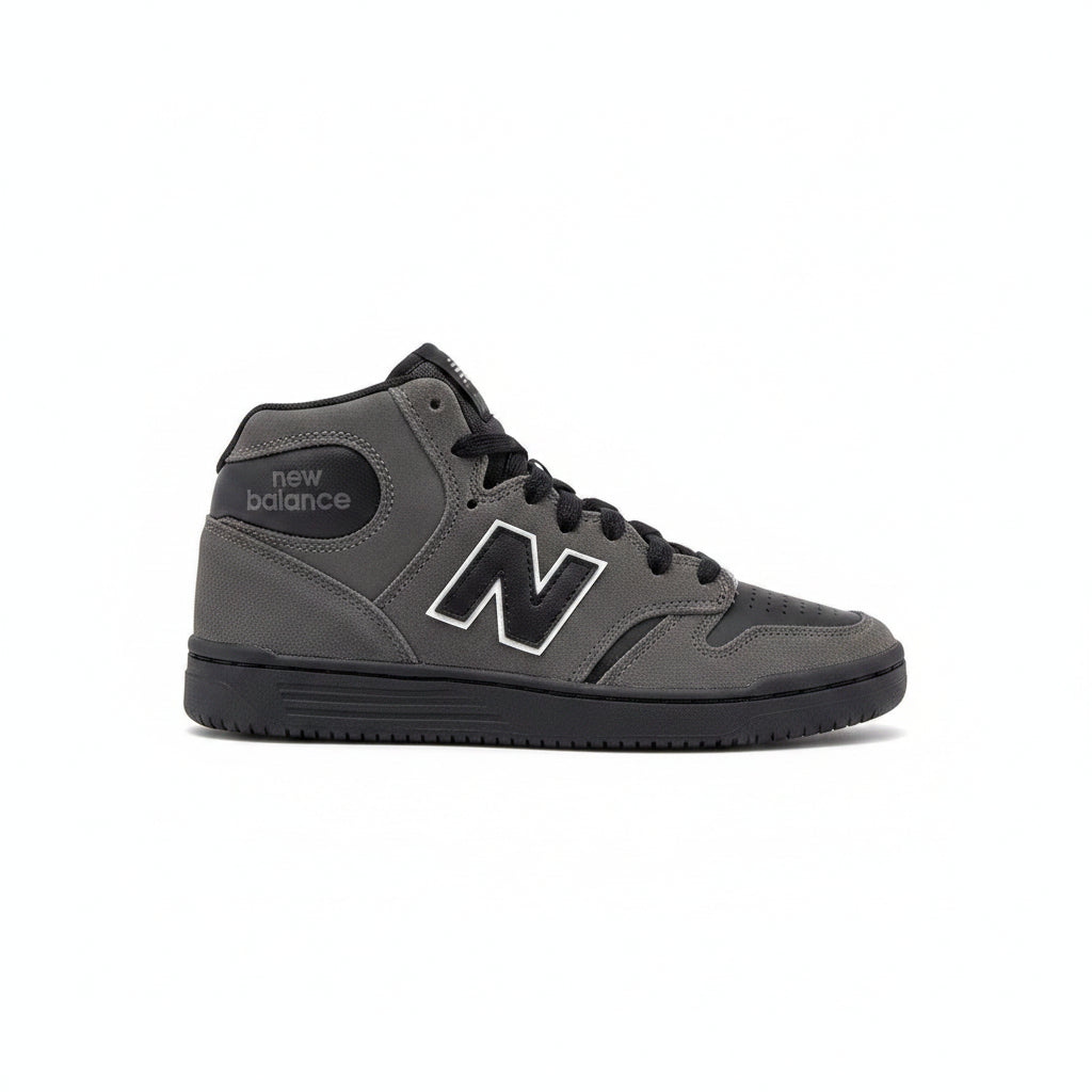 New Balance Numeric 480 High Skate Shoe in Grey and Black - M I L O S P O R T